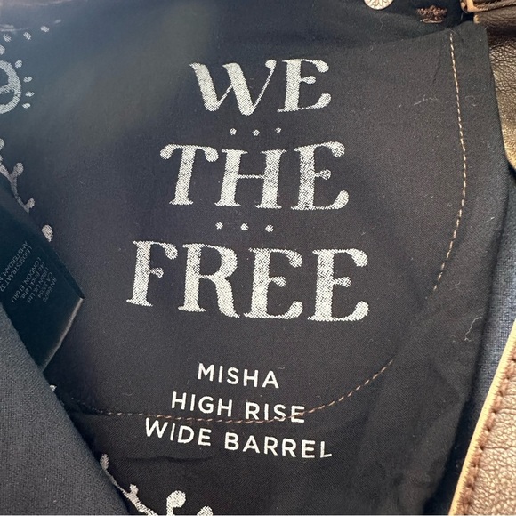 NWOT We The Free Brown Wide Leg Jeans - Picture 9 of 12